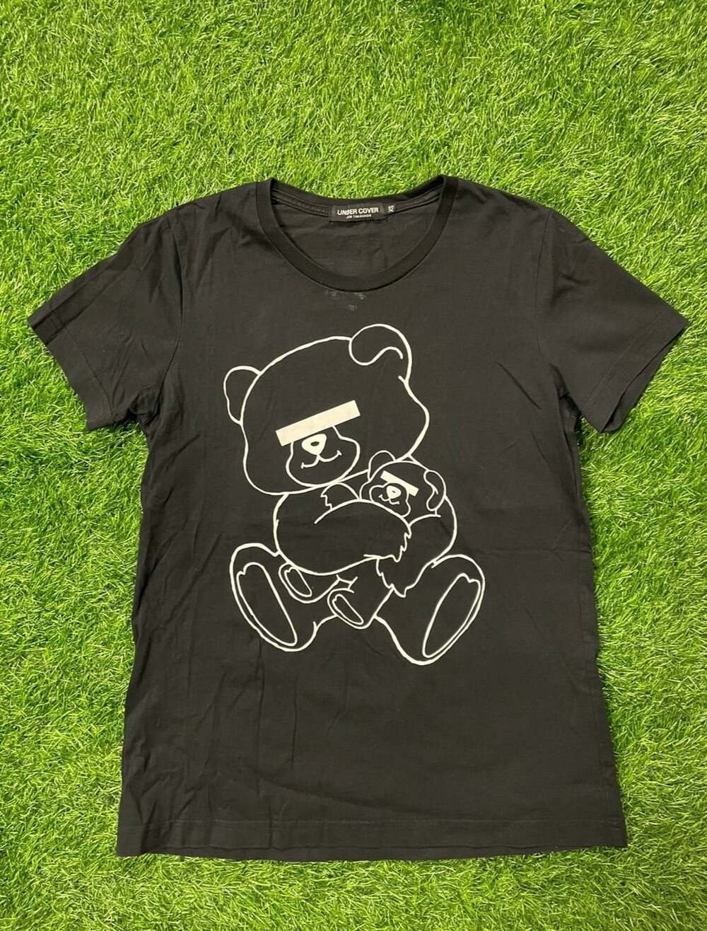 Undercover Bear Graphic T-Shirt Size XS Black Cotton